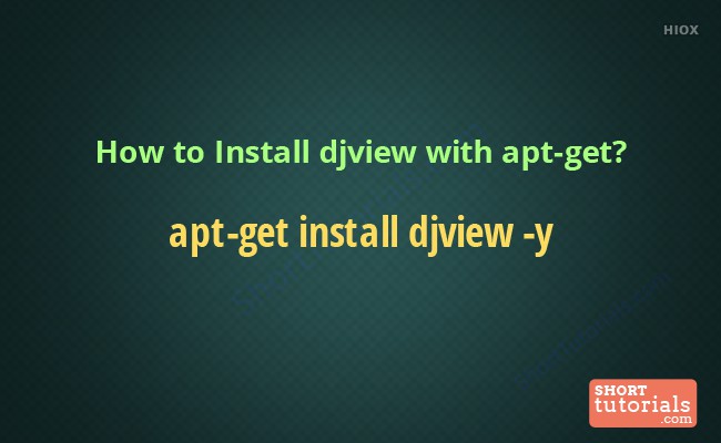 Install Djview  Command