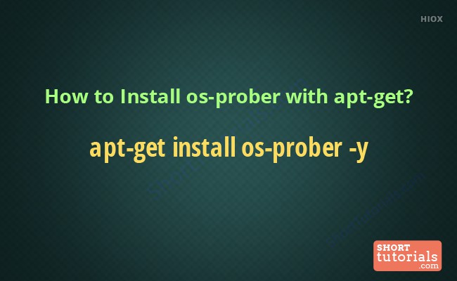 Install Os Prober  Command