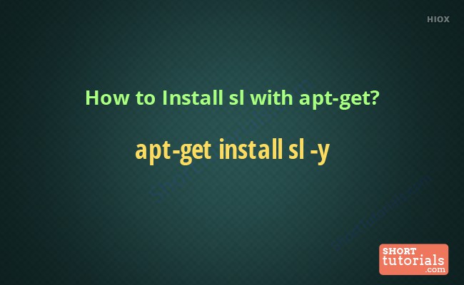 Install Sl  Command