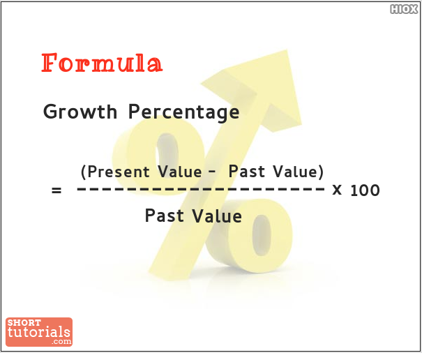 How To Calculate Growth Percentage Formula