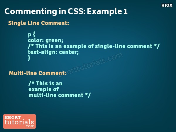 Csscomment Example1
