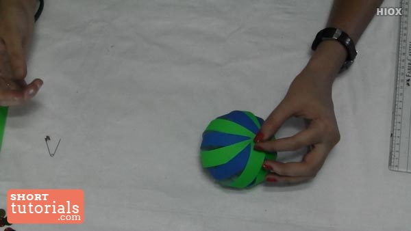 Christmas Paper Ball Step 38