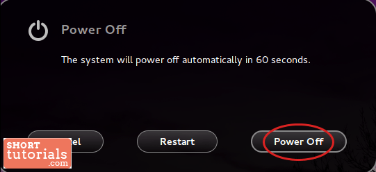 select power off ubuntu