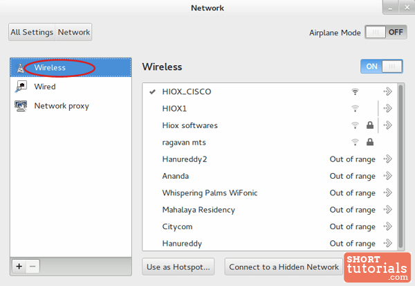 select wireless ubuntu