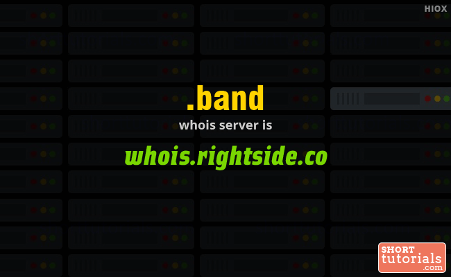 Whois Server for .band