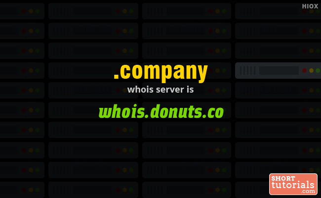Whois Server for .company