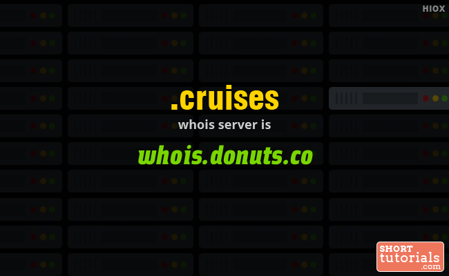 Whois Server for .cruises