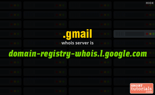 Whois Server for .gmail