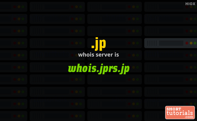Whois Server for .jp