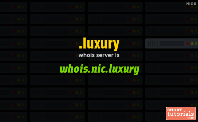 Whois Server for .luxury