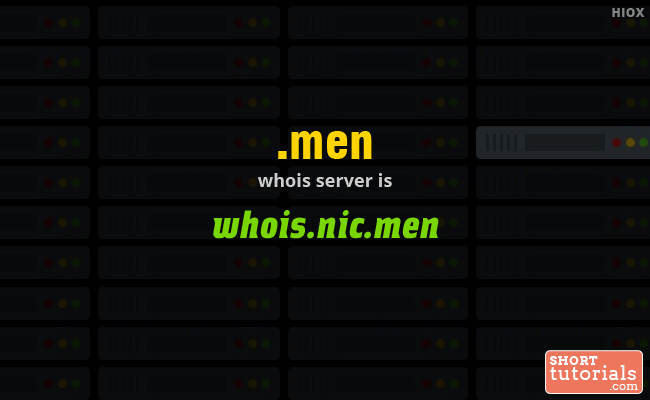 Whois Server for .men