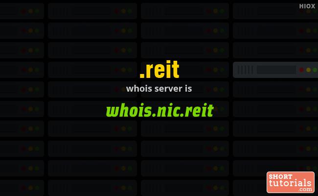 Whois Server for .reit