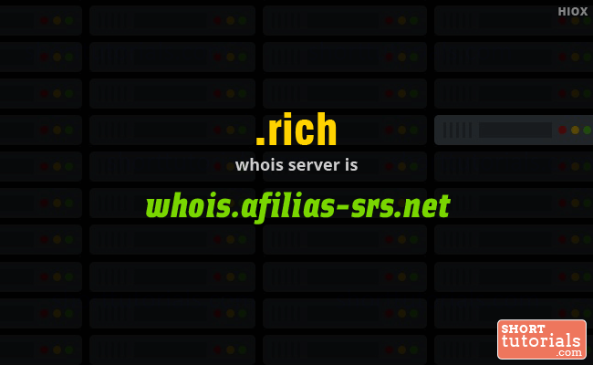 Whois Server for .rich