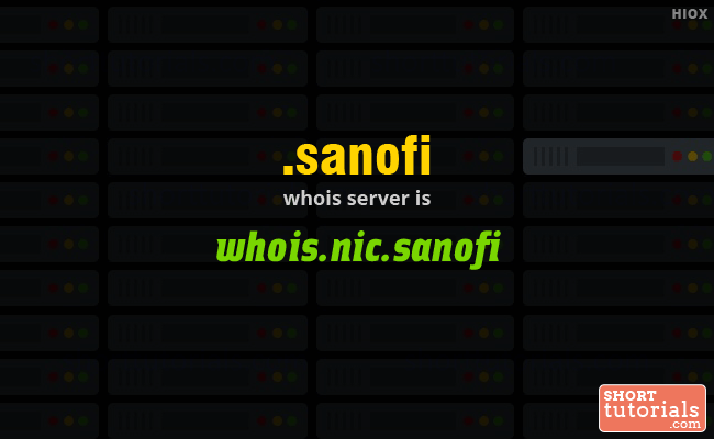 Whois Server for .sanofi