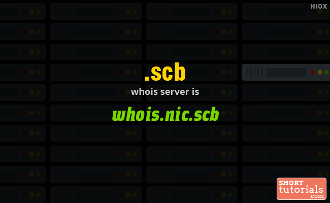 Whois Server for .scb