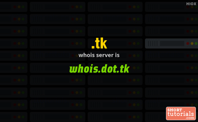 Whois Server for .tk