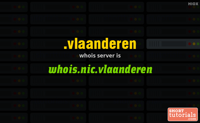Whois Server for .vlaanderen