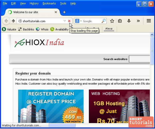 stop reload firefox